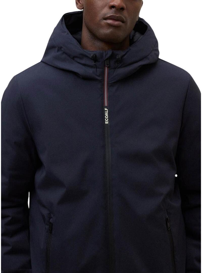 Giacca Ecoalf Cartes blu scuro per uomo.