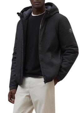 Giacca Ecoalf Cartes nera per uomo.