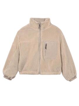 Cappotto Mayoral reversibile beige per ragazza