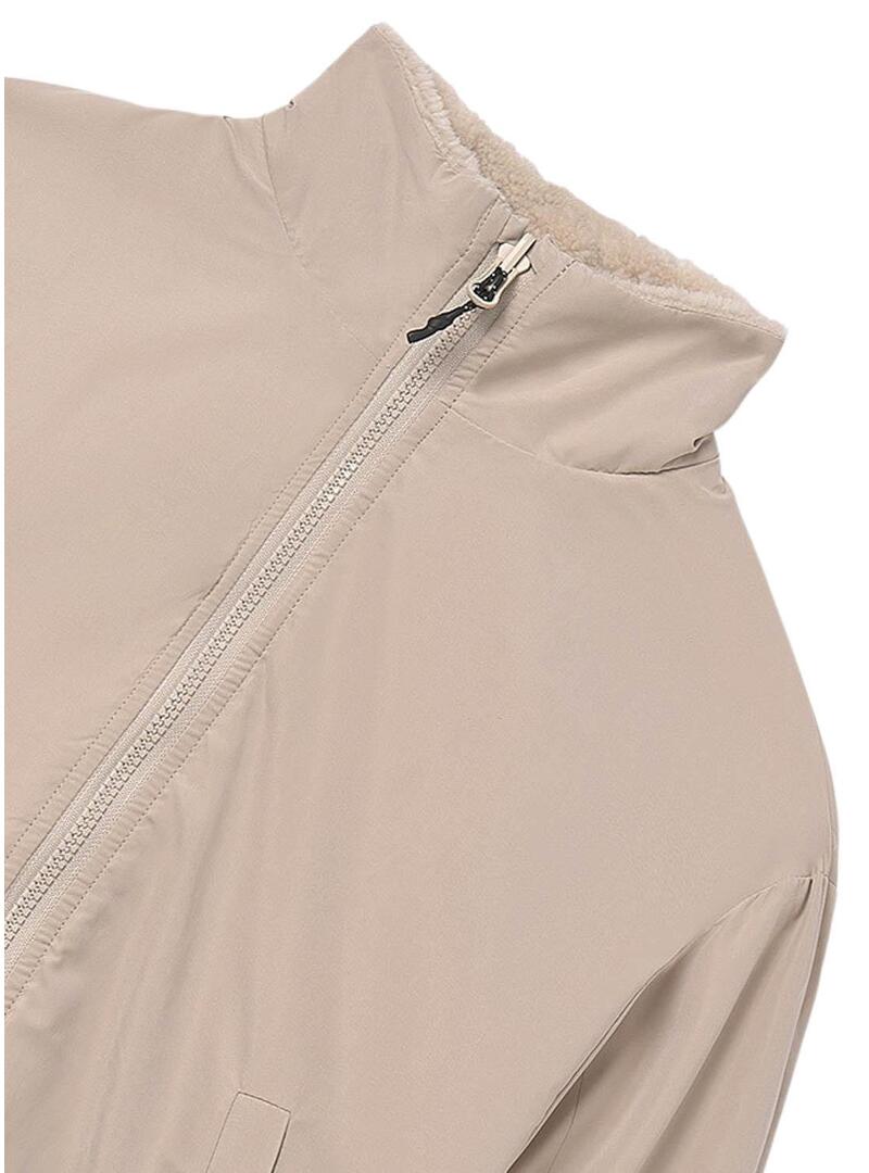 Cappotto Mayoral reversibile beige per ragazza