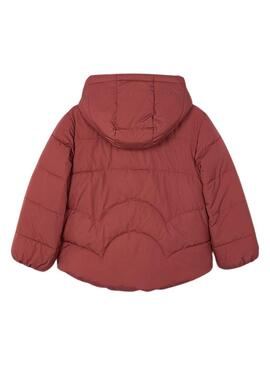 Cappotto Mayoral reversibile trapuntato granata per bambina
