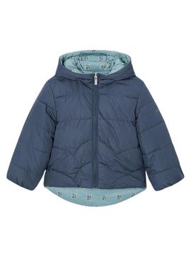 Giaccone Mayoral reversibile imbottito blu per bambina