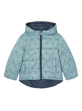 Giaccone Mayoral reversibile imbottito blu per bambina
