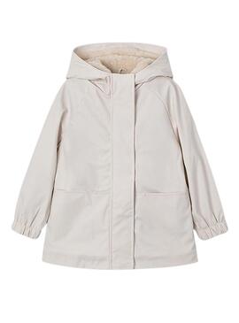 Impermeabile beige per bambina Mayoral.