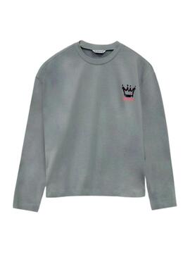 Maglietta oversize verde Mayoral per bambina