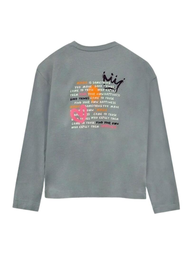 Maglietta oversize verde Mayoral per bambina