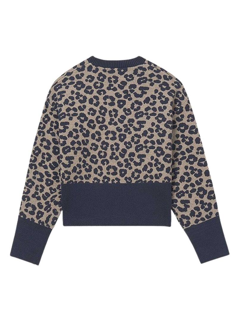 Maglia Mayoral leopardo per bambina.
