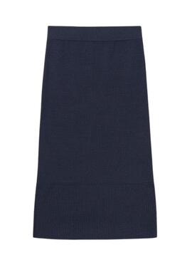 Gonna Mayoral midi in tricot blu marino per ragazza