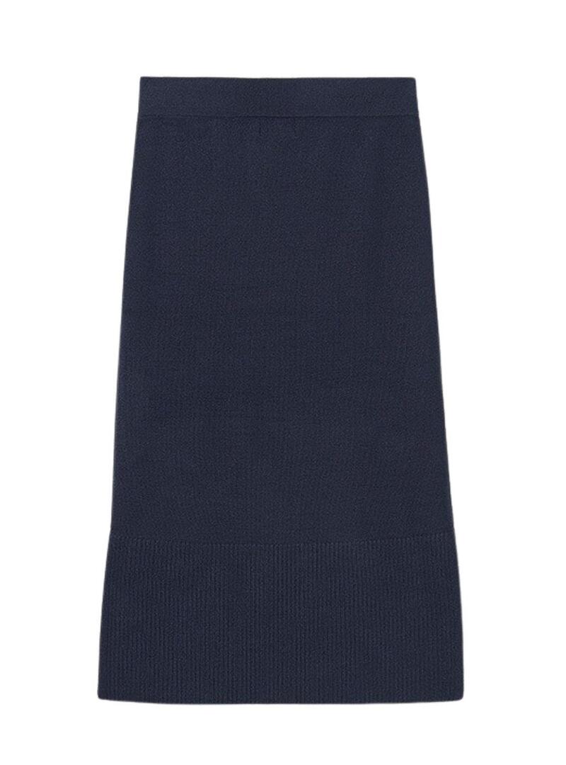 Gonna Mayoral midi in tricot blu marino per ragazza