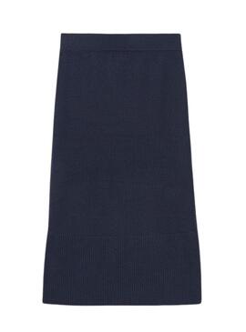 Gonna Mayoral midi in tricot blu marino per ragazza