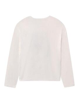 Maglietta Mayoral fiore bianco per bambina