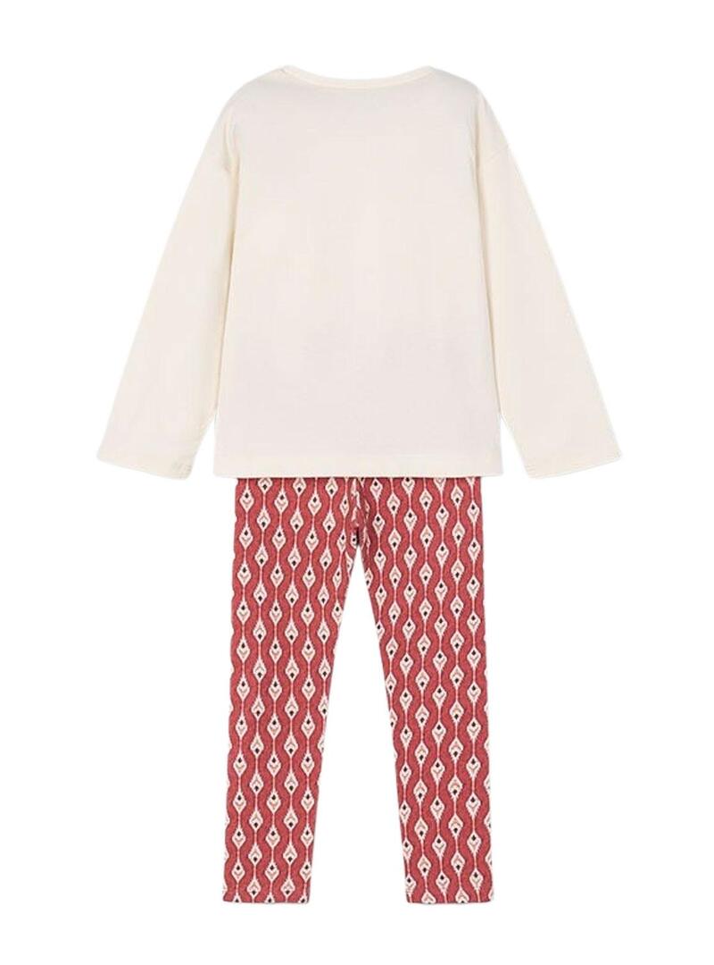 Set Mayoral con leggings estampados y camiseta para niña.