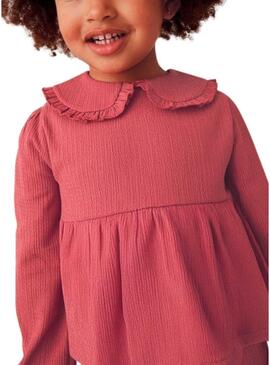 Set Mayoral pantaloni e camicetta bordeaux per bambina