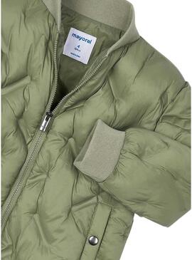 Bomber Mayoral trapuntata verde unisex