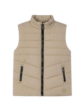 Gilet Mayoral imbottito color tostato per bambino
