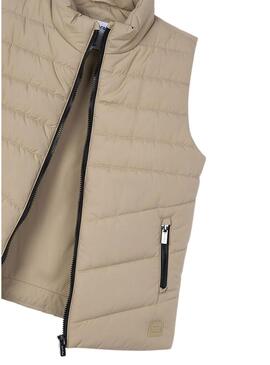 Gilet Mayoral imbottito color tostato per bambino
