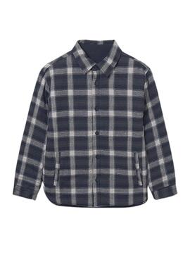 Camicia da uomo Mayoral reversibile blu navy