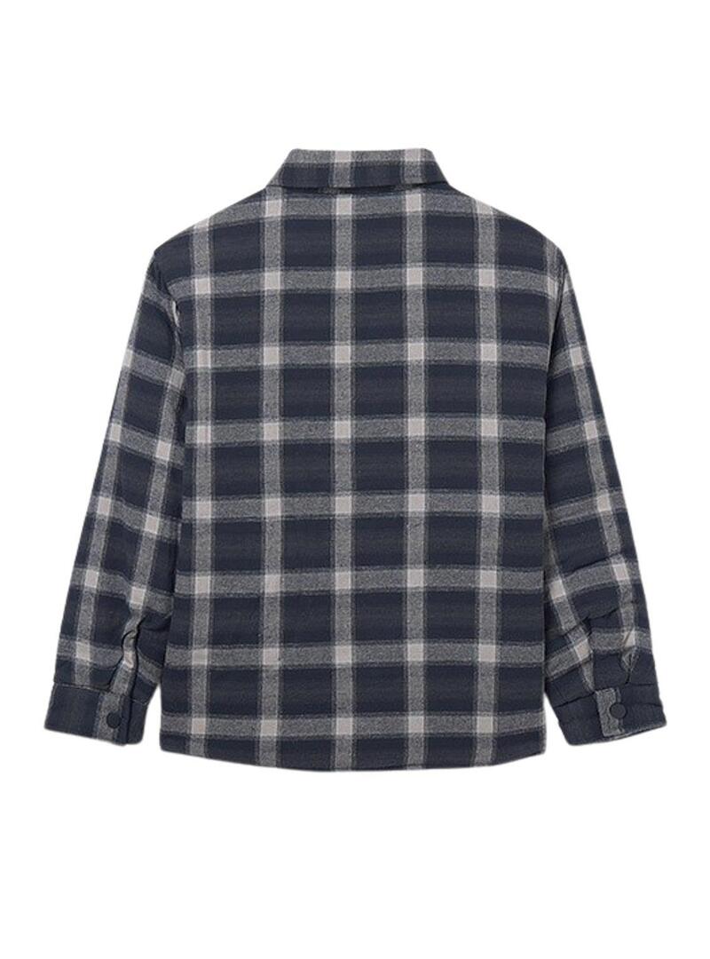 Camicia da uomo Mayoral reversibile blu navy