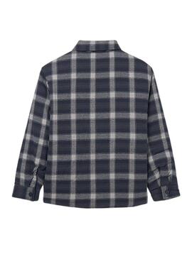 Camicia da uomo Mayoral reversibile blu navy