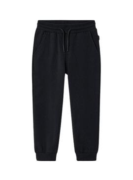 Pantaloni sportivi di base neri per bambino Mayoral.