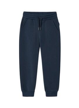 Pantaloni sportivi Mayoral di base blu marino per bambino
