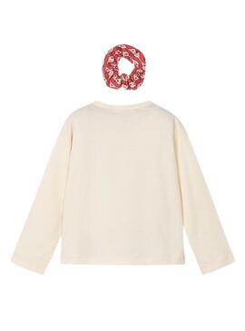 Maglietta Mayoral con elastico beige per bambina