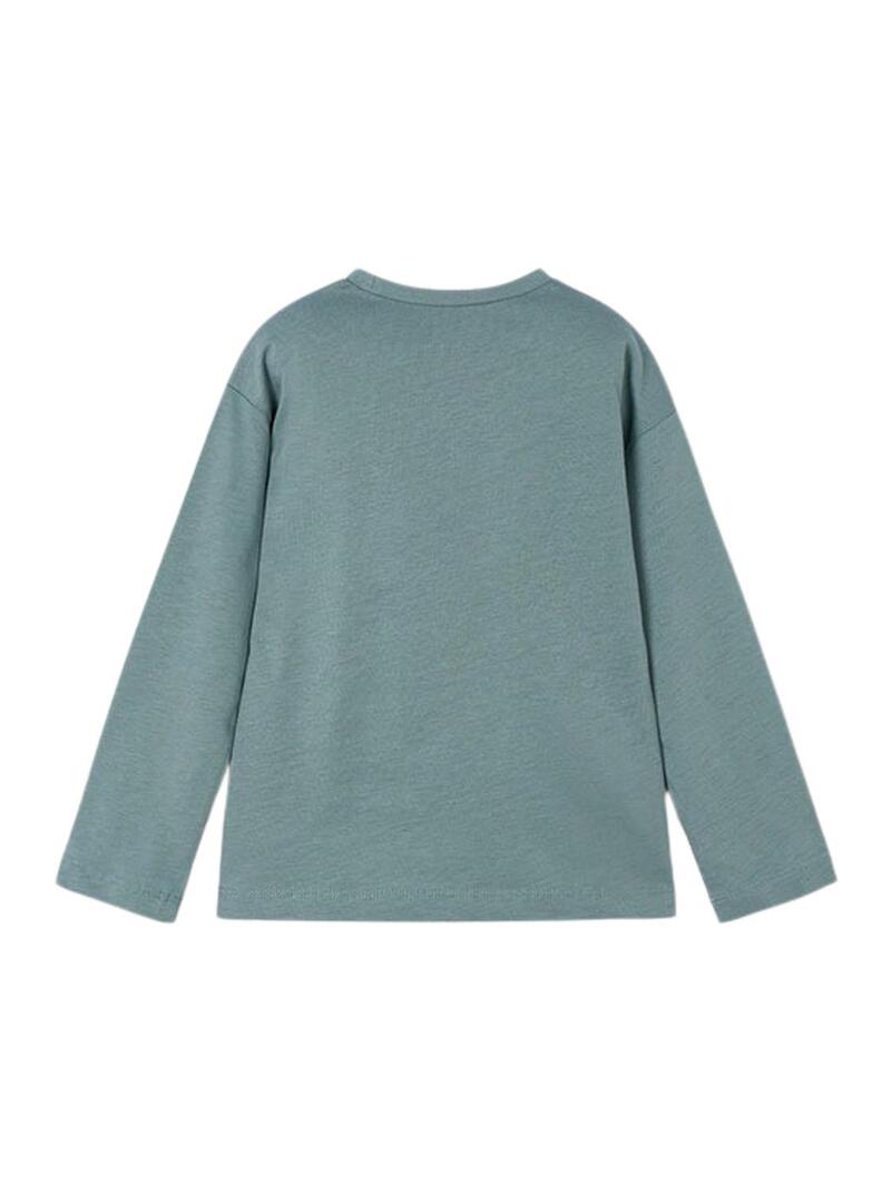 Maglia Mayoral grafica verde per bambina
