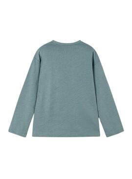 Maglia Mayoral grafica verde per bambina