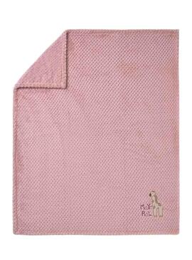 Coperta Mayoral in doppio pelo rosa per bambini