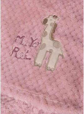 Coperta Mayoral in doppio pelo rosa per bambini