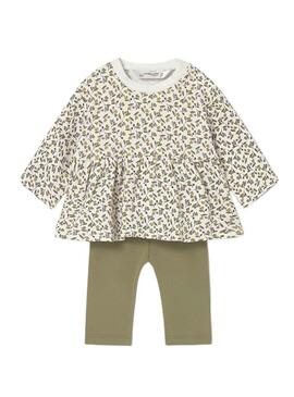 Set Mayoral 4 pezzi leggings verdi per bambini