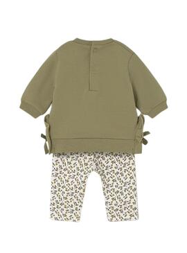 Set Mayoral 4 pezzi leggings verdi per bambini
