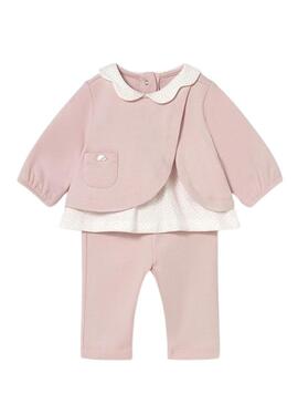 Set Mayoral leggings e maglietta rosa per bambino