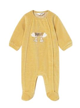 Pigiama Mayoral in pile giallo per bambino