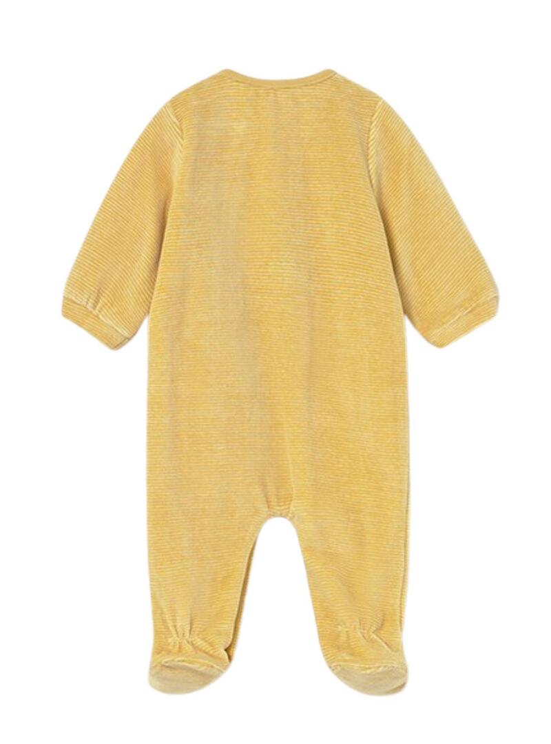 Pigiama Mayoral in pile giallo per bambino