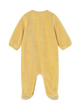 Pigiama Mayoral in pile giallo per bambino