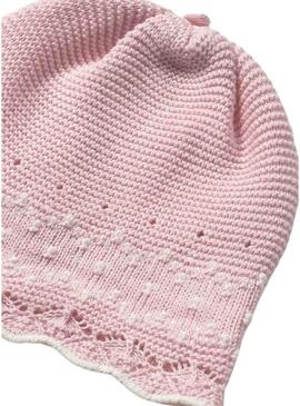 Set Mayoral 3 pezzi in maglia rosa per bambini.