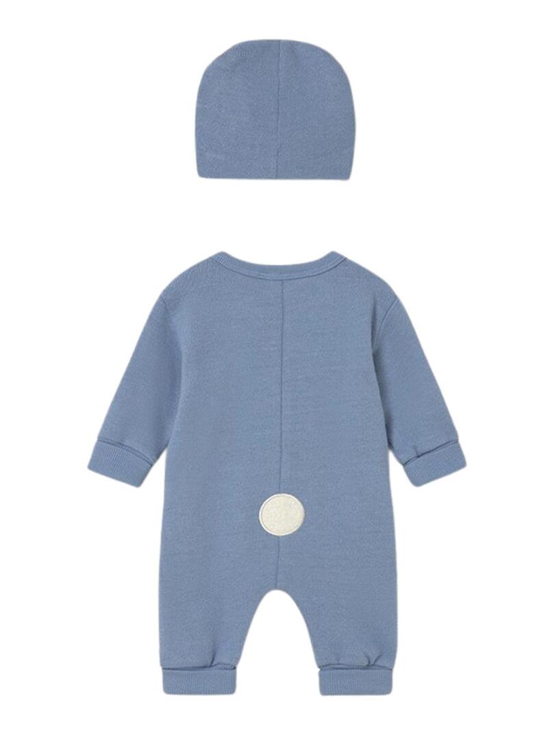 Pigiama Mayoral orsetto con cappello blu per neonato