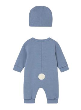 Pigiama Mayoral orsetto con cappello blu per neonato