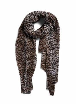 Fazzoletto Pieces Elfrida animal print per donna.