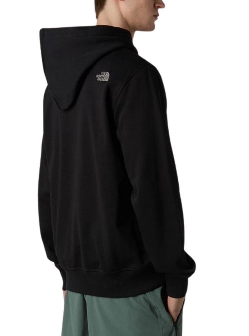Felpa The North Face Drew Peak nera per uomo.