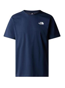 Maglietta The North Face Box blu per uomo