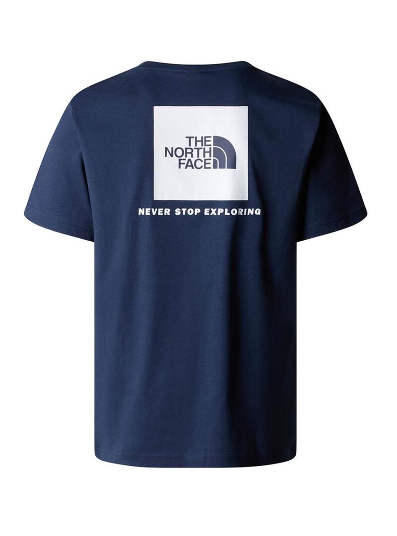 Maglietta The North Face Box blu per uomo