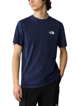 Maglietta The North Face Simple Dome blu per uomo