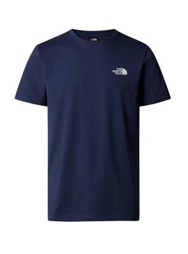 Maglietta The North Face Simple Dome blu per uomo