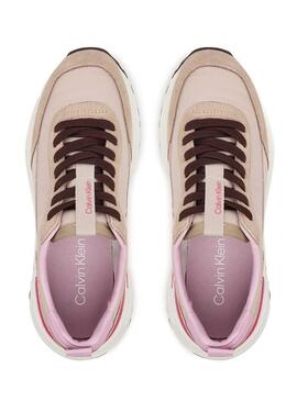 Sneakers Calvin Klein Jeans Hike Runner rosa per donna