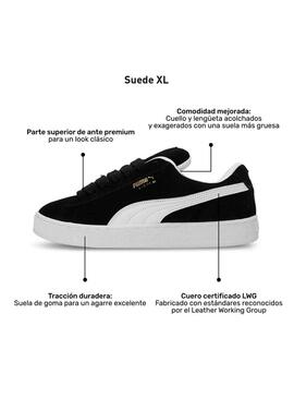 Scarpe Puma Suede XL nere per donna e uomo