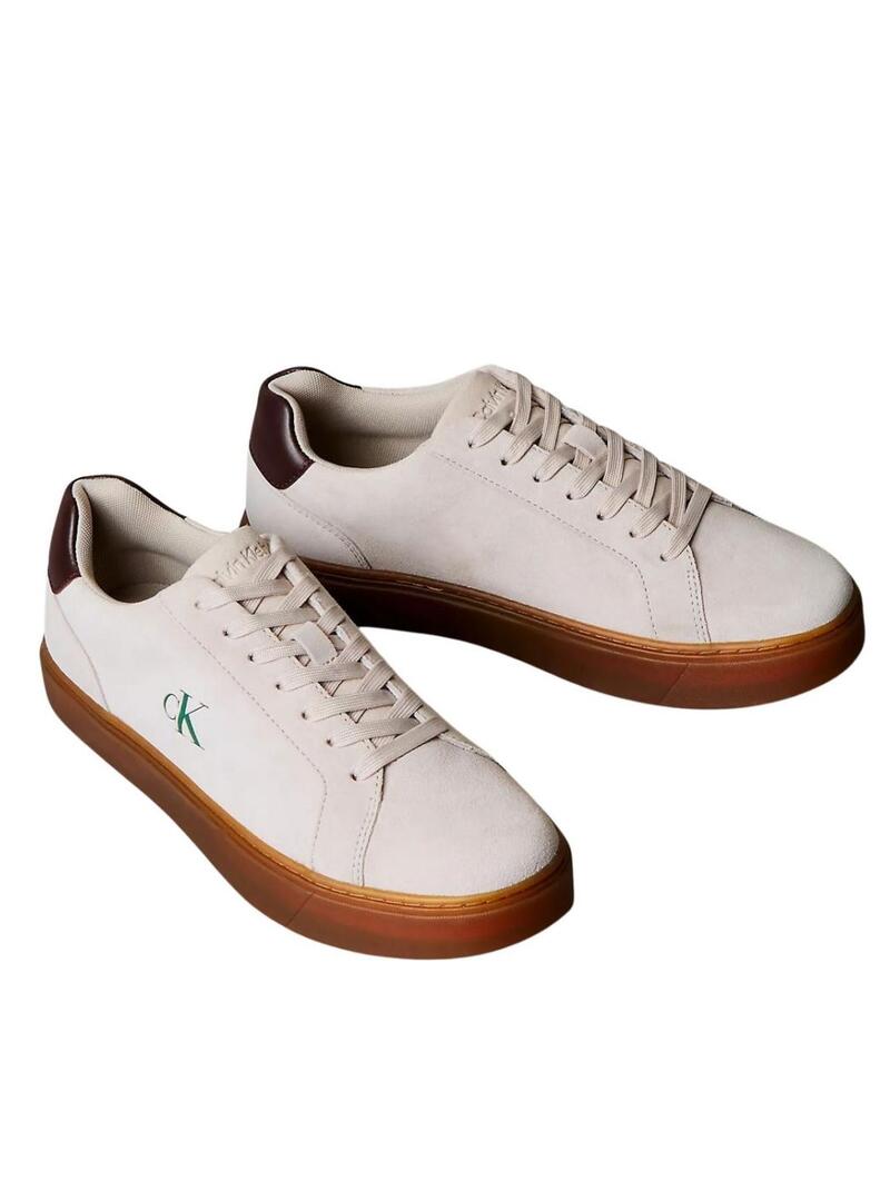 Sneakers Calvin Klein Jeans Classic Cupsole beige per uomo
