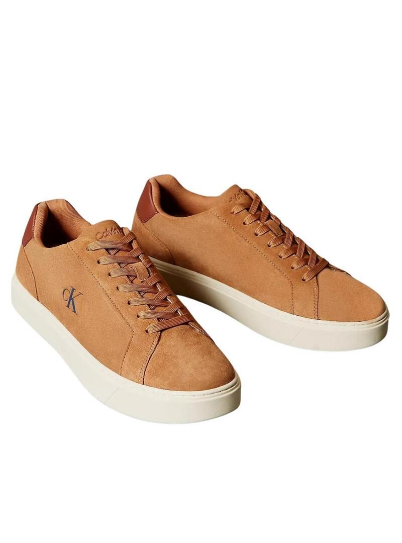 Sneakers Calvin Klein Jeans Classis Cupsole marrone per uomo