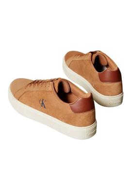Sneakers Calvin Klein Jeans Classis Cupsole marrone per uomo